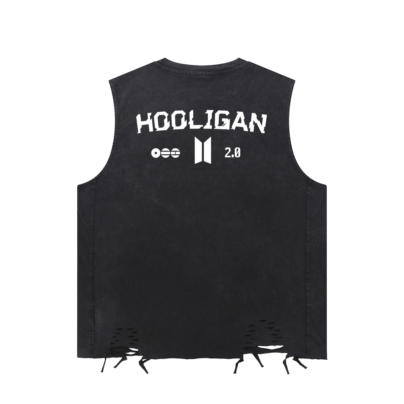 Snow Washed Raw-Hem Tank Top