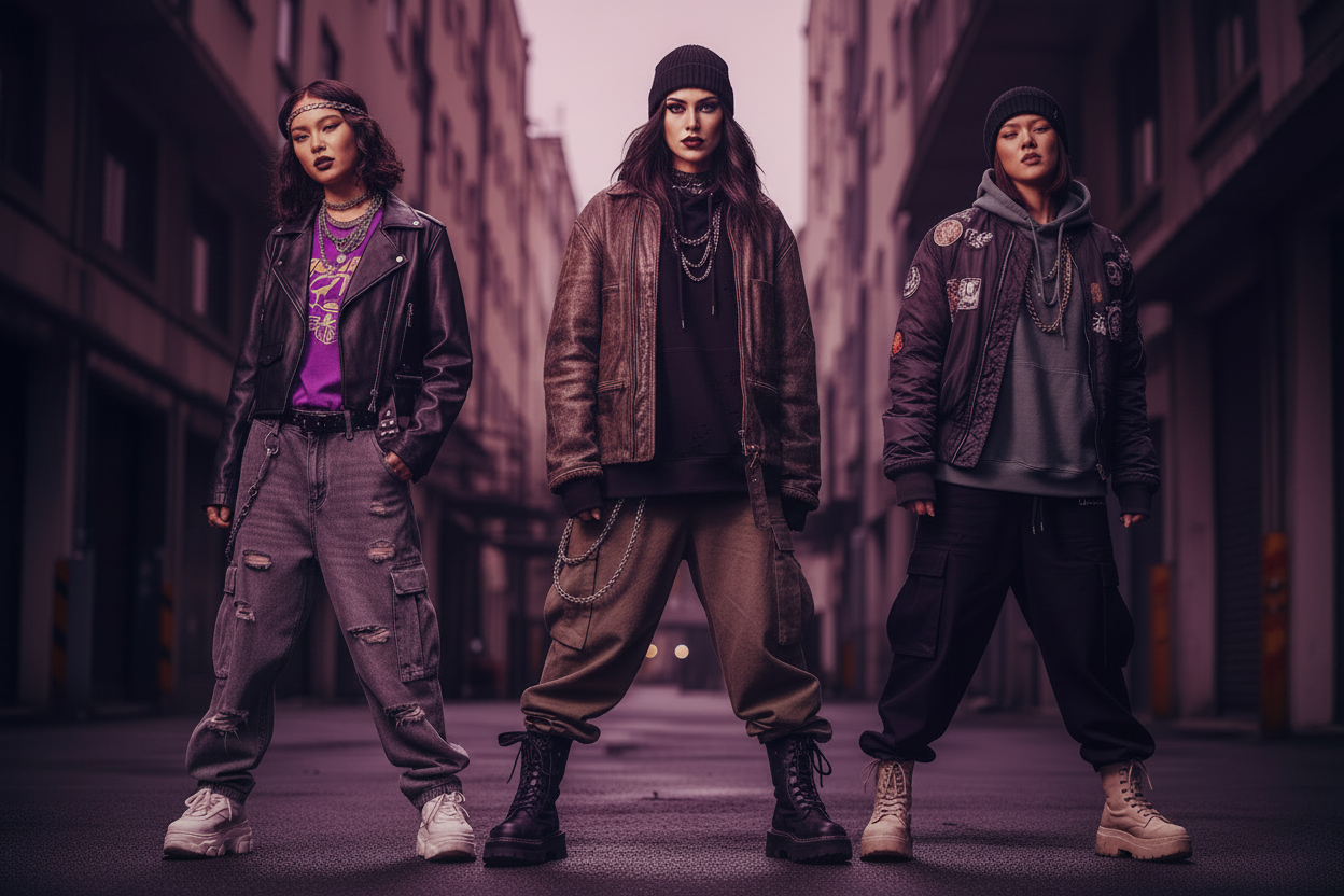 BLACKPINK meets alt-rock with purple and red